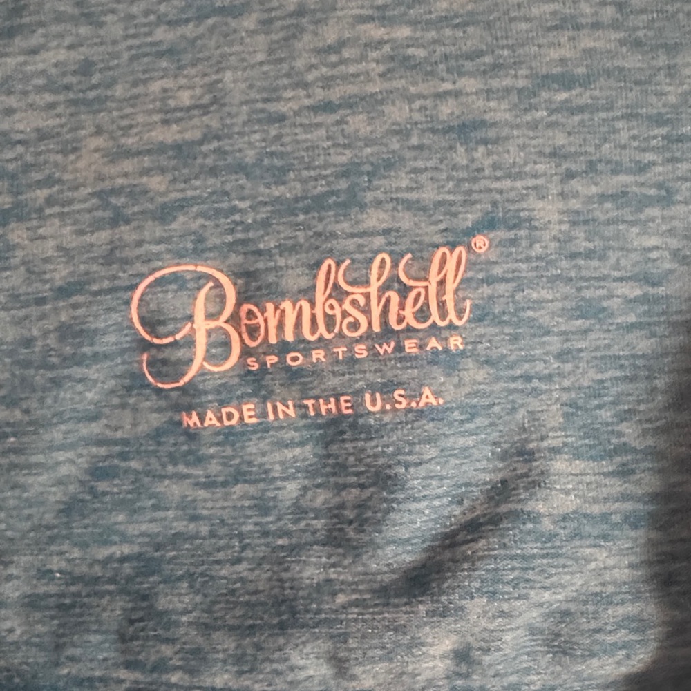 Bombshell Sportswear Blue One-Shoulder Sports Bra - Picture 2 of 3
